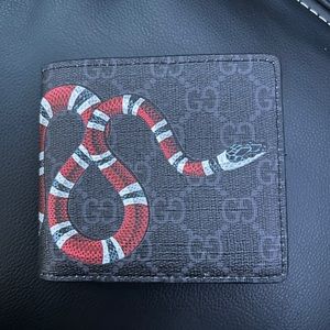 Gucci | Kingsnake Print GG Supreme Wallet